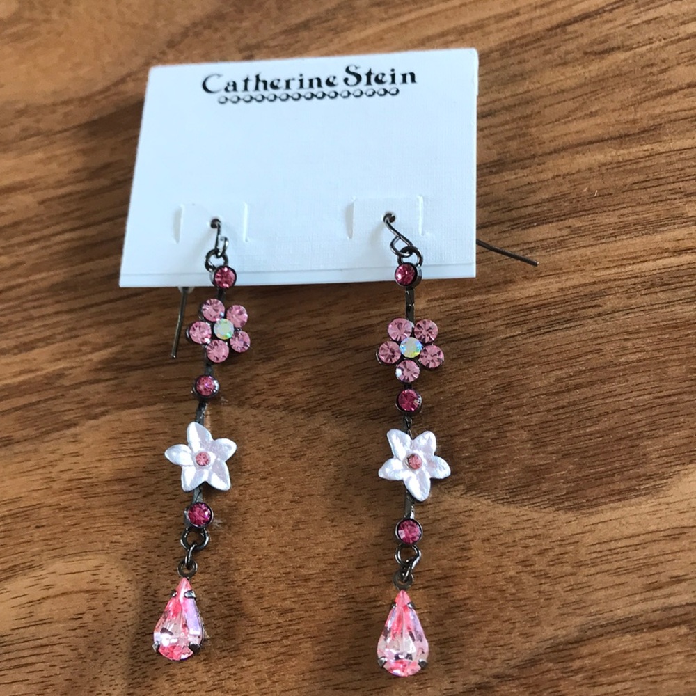 NWT Catherine Stein crystal earrings
